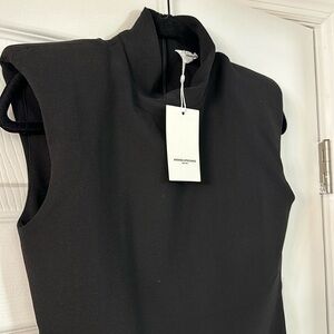 Amanda Uprichard Sleeveless Fabienne Top in Black
